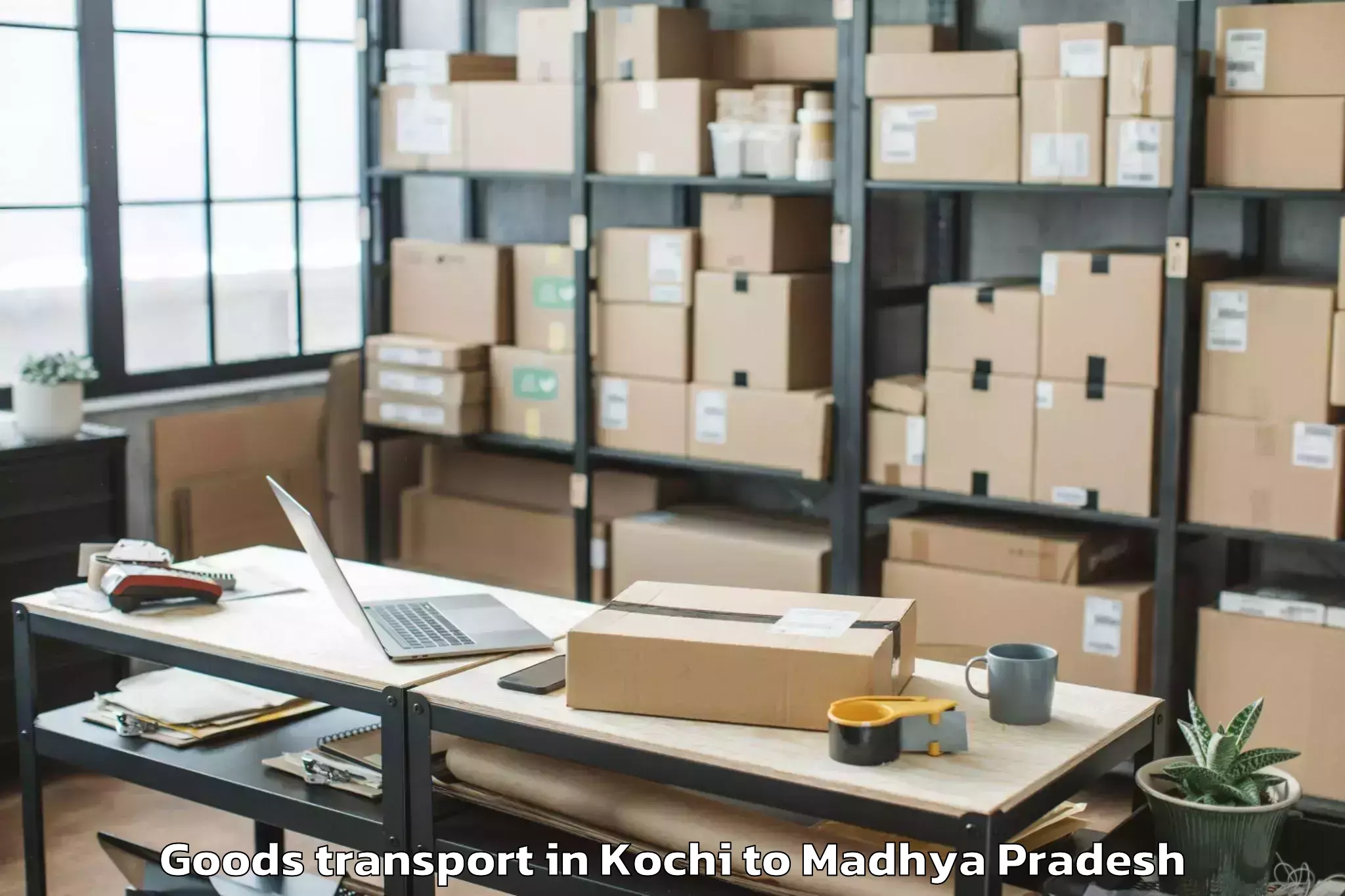 Book Kochi to Kalapipal Mandi Goods Transport Online